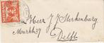 Poststuk Gestempelde Envelop Vrouwen Parochie- Delft 1928, Postzegels en Munten, Brieven en Enveloppen | Nederland, Ophalen of Verzenden