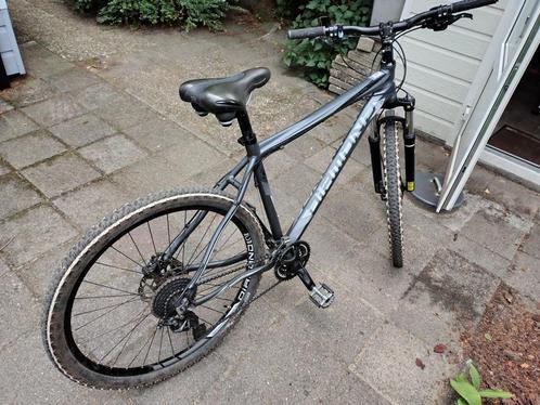 Mtb herenfiets zwart/grijs, Fietsen en Brommers, Fietsen | Mountainbikes en ATB, Gebruikt, Heren, Overige merken, 49 tot 53 cm