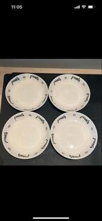 4 Pastaborden - Uitgevlekt, Huis en Inrichting, Keuken | Servies, Ophalen, Gebruikt, Bord(en), Overige stijlen