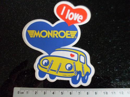 sticker I love monroe logo shock absorbers schokbrekers, Verzamelen, Stickers, Zo goed als nieuw, Merk, Verzenden