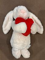 Jellycat Konijn met Hart - Zo Goed Als Nieuw!, Kinderen en Baby's, Speelgoed | Knuffels en Pluche, Ophalen of Verzenden, Zo goed als nieuw