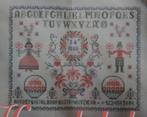 Borduurpatroon  Merklap   nr 2014, Hobby en Vrije tijd, Borduren en Borduurmachines, Verzenden, Nieuw, Handborduren, Patroon