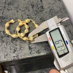 14k gouden wokkels oorbellen nieuw, Ophalen of Verzenden, Nieuw, Goud