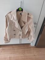 Dames korte trenchcoat jas. Nieuw Maat XS, Ophalen of Verzenden, Nieuw, Maat 34 (XS) of kleiner, Beige