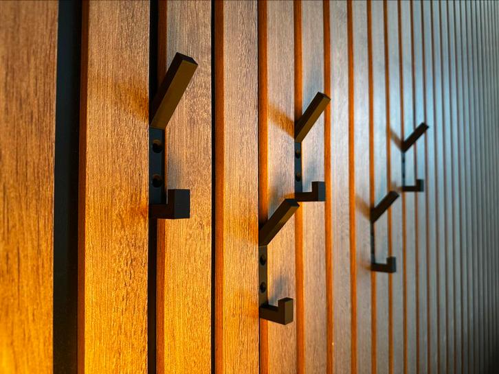 Dubbele wandpaneel kapstok haken (€5,- p.st.), Huis en Inrichting, Woonaccessoires | Kapstokken, Nieuw, Wandhaken, Minder dan 100 cm