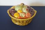 Majolica fruitmand Sarreguemine (bak met deksel), Antiek en Kunst, Antiek | Keramiek en Aardewerk, Verzenden
