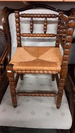 #bobbin #hoekstoel met Stro Zitting, Antiek en Kunst, Ophalen