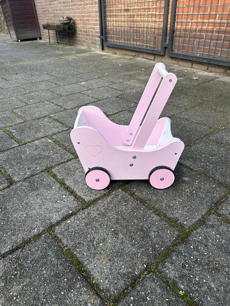 Houten loopwagen, Ophalen of Verzenden, Zo goed als nieuw, Auto, Met wieltjes