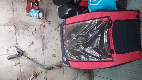 Fietskar, Fietsen en Brommers, Fietsaccessoires | Aanhangers en Karren, Zo goed als nieuw, Hondenkar, 20 tot 40 kg, Vering, Opvouwbaar