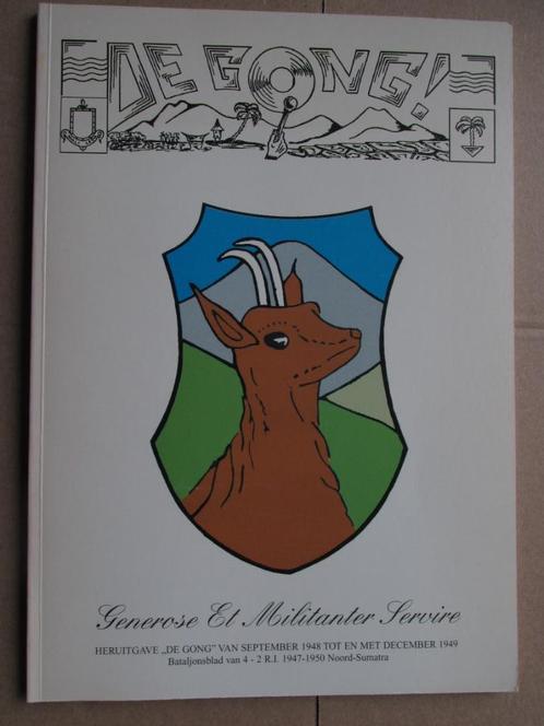 Indië: Bataljonsblad De Gong van 4– 2 R.I. Sumatra 1947-1950, Boeken, Oorlog en Militair, Gelezen, Ophalen of Verzenden