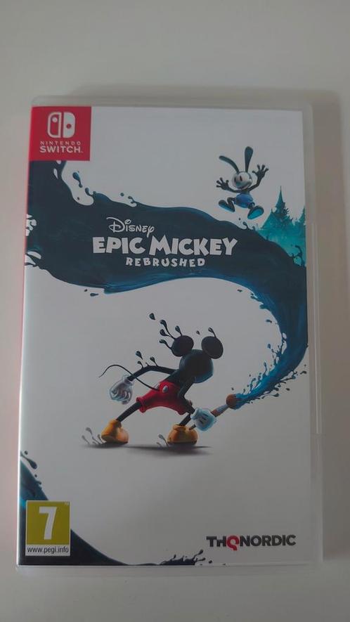 Disney Epic Mickey Rebrushed - Nintendo Switch, Spelcomputers en Games, Games | Nintendo Switch, Zo goed als nieuw, Platform, 1 speler
