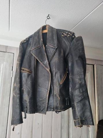 Vintage motorjack, dames of heren, maat S beschikbaar voor biedingen