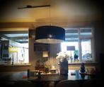 Grote zwart hanglamp kap incl glaspegels., Ophalen of Verzenden, Zo goed als nieuw, Glas, Minder dan 50 cm