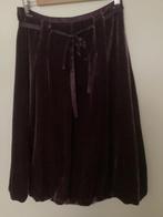 Aubergine rok, fluweel, met dubbele onderzoom maat 38, Kleding | Dames, Rokken, Maat 38/40 (M), Verzenden, Paars, Zo goed als nieuw