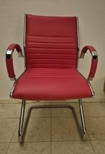 PARMA V – Vergaderstoel / sledestoel / eetkamerstoel – rood, Ophalen, Gebruikt, Metaal, Rood