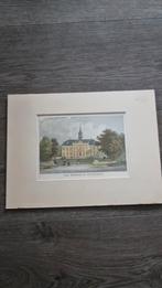 Antieke prent: Schloss in Wandsbeck, Antiek en Kunst, Ophalen of Verzenden