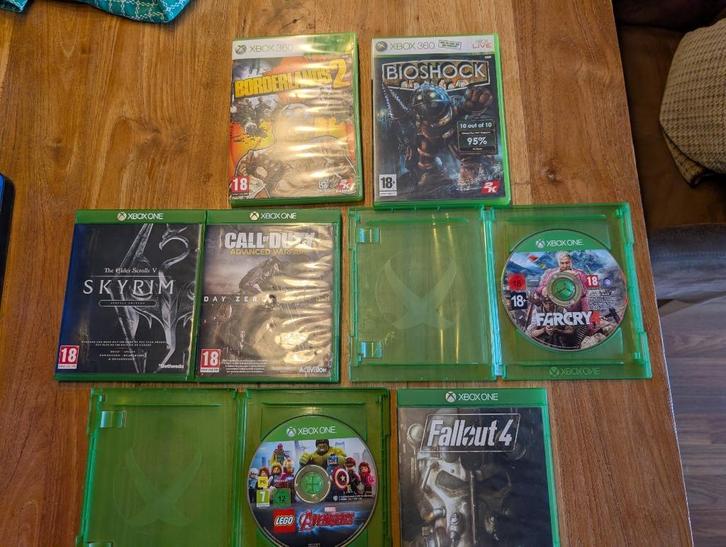 XBOX Games - o.a. Skyrim - Call of Duty - Farcry - Fallout, Spelcomputers en Games, Games | Xbox One, Zo goed als nieuw, 1 speler