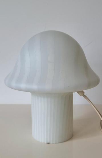 Vintage Peill & Putzler mushroom lampje, wit matglas beschikbaar voor biedingen