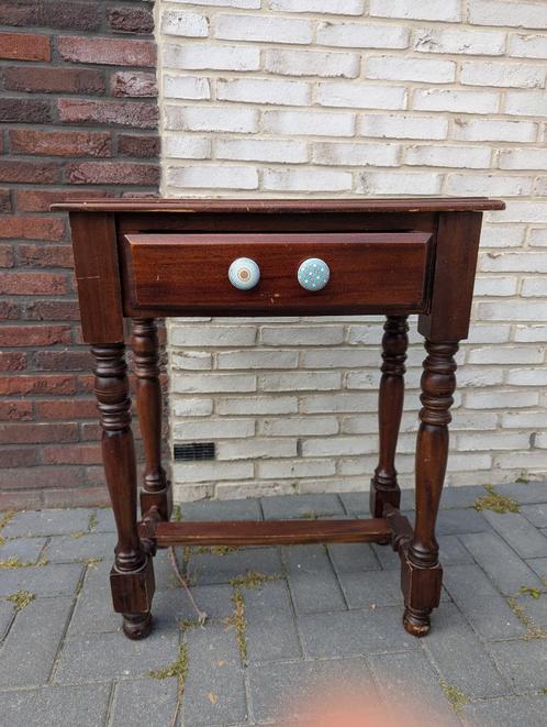 haltafel, Huis en Inrichting, Tafels | Sidetables, Gebruikt, 25 tot 50 cm, 50 tot 100 cm, Rechthoekig, Overige houtsoorten, Ophalen