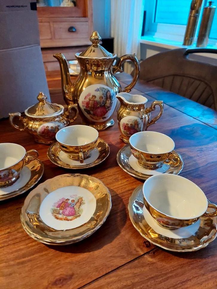 Antiek mokka servies, Antiek en Kunst, Antiek | Servies compleet, Ophalen