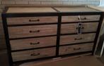 Nieuw PTMD ladekast / dressoir, Ophalen, 5 laden of meer, Stoer stijl sober industrieel, 150 tot 200 cm