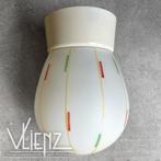 Vintage, midcentury, art deco plafondlamp lamp streepjes, Gebruikt, -, -, Ophalen of Verzenden