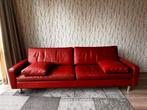 Rode leren bank van het merk Cor Conceta, Huis en Inrichting, Banken | Bankstellen, Ophalen, Gebruikt, Minder dan 75 cm, Leer