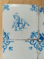 Delfts Blauw tegeltje 17e eeuw, Antiek en Kunst, Ophalen of Verzenden