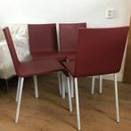 4 Vitra MVS 03 .03 design stoelen stoel donkerrood, Huis en Inrichting, Stoelen, Ophalen, Kunststof, Gebruikt, Nvt