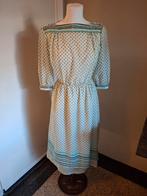 Vintage Jurk Maat 36, Wit, Ophalen of Verzenden, Vintage, Knielengte