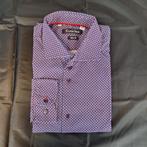 Heren overhemd lange mouw, shirt, Claude Vigo, XL, Blauw, Claude Vigo, Ophalen of Verzenden, Gedragen