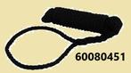 60080451 Zwart meertouw met paaloog Ø 8mm x 450 cm € 8,95, Watersport en Boten, Ophalen of Verzenden, Nieuw, Lijn of Blok