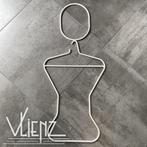 Vintage wit metalen paspop, kledinghanger retro torso, Verzamelen, Retro, Ophalen, Huis en Inrichting