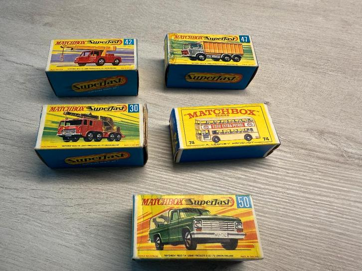 Matchbox 30. 42, 47, 50, 74, Verzamelen, Speelgoed, Gebruikt, Ophalen