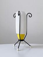 Vintage tafellamp schemerlamp tripod Pilastro design retro, Gebruikt, Ophalen of Verzenden, Glas, Nvt