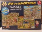 Jan van Haasteren puzzels 3 x 1000, Gebruikt, Ophalen of Verzenden, Legpuzzel, Meer dan 1500 stukjes