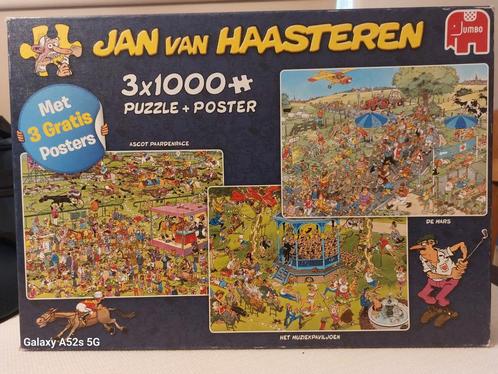 Jan van Haasteren puzzels 3 x 1000, Hobby en Vrije tijd, Denksport en Puzzels, Gebruikt, Legpuzzel, Meer dan 1500 stukjes, Ophalen of Verzenden