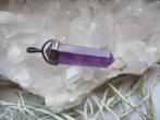 Amethist kristal pendel hanger - zilver, Ophalen of Verzenden, Mineraal