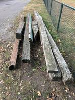 Oude Houten Balken, Doe-het-zelf en Verbouw, Hout en Planken, Gebruikt, 200 tot 250 cm, 50 mm of meer, Balk