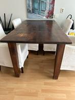 De Troubadour eettafel met 4 fauteuils Hoofddorp, Huis en Inrichting, Gebruikt, Koloniaals, Vijf personen of meer, 150 tot 200 cm