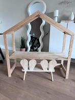 Sklum houten kinderbureau met bankje, Huis en Inrichting, Ophalen, In hoogte verstelbaar, Gebruikt, Bureau