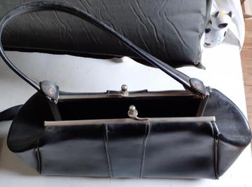 Zwarte tas ruime handtas grootmoeders tijd beschikbaar voor biedingen