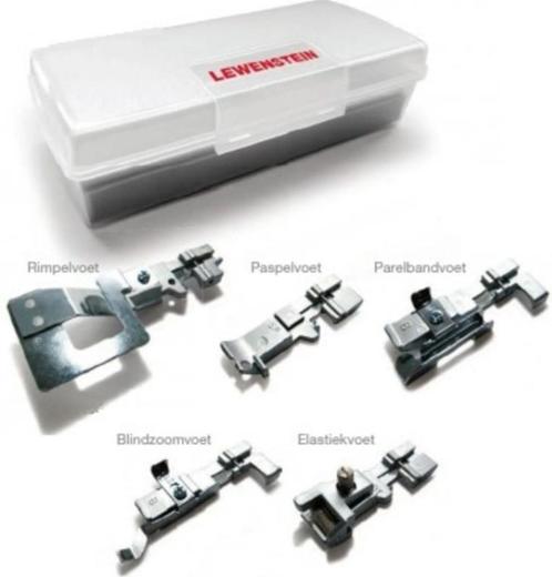 Locker voetjes Lewenstein 5 st nieuw, Hobby en Vrije tijd, Naaimachines en Toebehoren, Nieuw, Lockmachine, Lewenstein, Ophalen