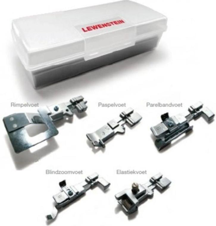 Locker voetjes Lewenstein 5 st nieuw, Hobby en Vrije tijd, Naaimachines en Toebehoren, Nieuw, Lockmachine, Lewenstein, Ophalen