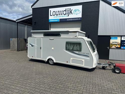 TRIGANO Silver 420 ’11 (Mover, Vastbed, Hefdak), Caravans en Kamperen, Caravans, Bedrijf, tot en met 4, 750 - 1000 kg, Treinzit
