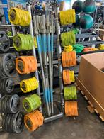 10 x reebok rep halter sets bodypump incl rek, Ophalen, Gebruikt, Reebok, Met rek