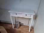 Witte bijzettafel, Huis en Inrichting, Ophalen, Gebruikt, 25 tot 50 cm, 50 tot 100 cm