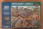 Motexion's world puzzel 1000 stukjes, Ophalen of Verzenden, 500 t/m 1500 stukjes, Zo goed als nieuw, Legpuzzel