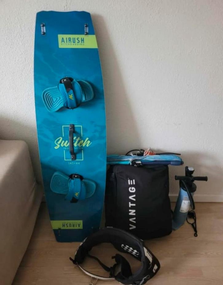 Complete Kitesurf Set - Vantage, Gaastra, Board, Watersport en Boten, Kitesurfen, Gebruikt, Kitesurf-set, 12 m², Twintip, Ophalen of Verzenden