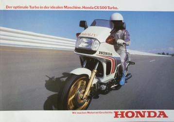 Folder HONDA CX 500 TURBO 10/1981 beschikbaar voor biedingen